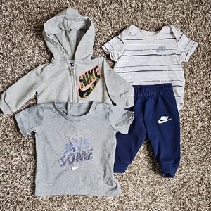 Nike Infant Apparel Set - Gray and Navy Sizes NB 3m & 6/9m